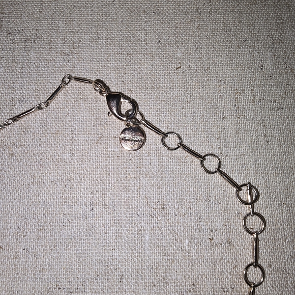 Stella & Dot Rose Gold/Marble Rebel Pendant and Stud Earrings - Picture 5 of 7